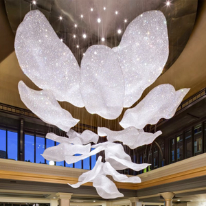 High Quality Natural Stone Custom Pendant Lights Modern Luxury Home Alabaster Chandelier