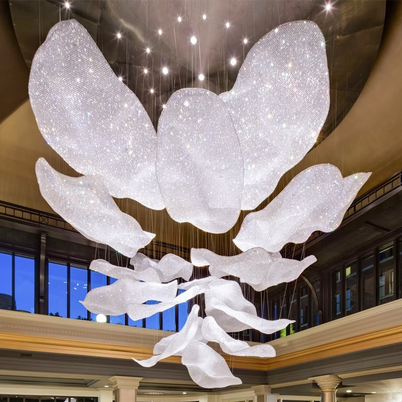 High Quality Natural Stone Custom Pendant Lights Modern Luxury Home Alabaster Chandelier