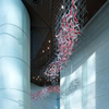 Modern Project Design Staircase Banquet Hall Hotel Lobby Modern Project Non-standard Custom Hotel Hand Blown Glass Chandeliers