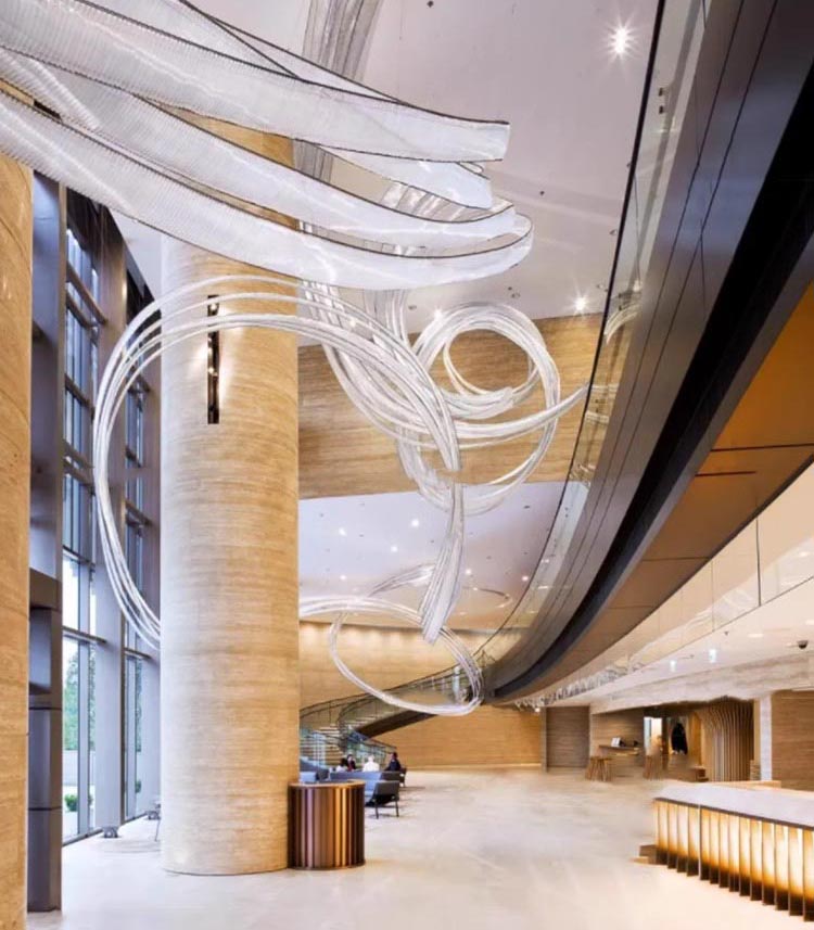 Hotel Lobby Banquet Hall Model Room Artistic Modeling Creative Decoration Custom Chandelier Pendant Lighting (9)