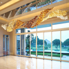 Custom Project Banquet Hall Hanging Pendant Light Large Luxury Modern Hotel Glass Ceiling Chandelier Lamp