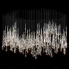 Modern Hotel Lobby Glass Chandelier Pendant Lights Villa Stairs Custom Stainless Steel Chandeliers