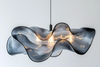 Modern Lobby Hanging Spiral Clear Acrylic Pendant Lamp Chandelier