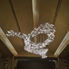 Modern Hitecdad Villa Hotel Glass LED Interior Decoration Customized Lighting Fixtures Chandeliers