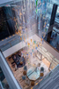 Contemporary Indoor Decoration LED Lighting Hall Hotel Lobby Bespoke Glass Ceiling Led Chandelier