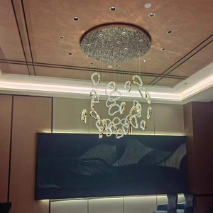 Custom Hotel Lobby Chandelier for Beauty Salon Front Desk Decoration Bar Sand Table Pendant Project Lighting Sales Lighting