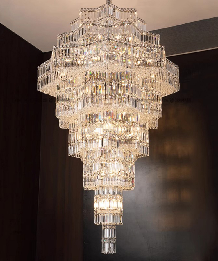 Luxury Egyptian Crystal Chandelier Staircase Light Living Room and Villa Crystal Chandelier&pendant Lighting (3)