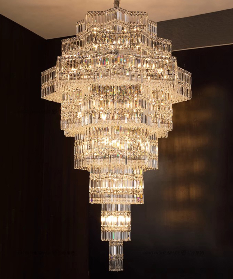 Luxury Egyptian Crystal Chandelier Staircase Light Living Room and Villa Crystal Chandelier&pendant Lighting (5)