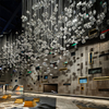 Large Luxury Villa Customization Project RGB Lighting Crystal Square Hotel Lobby Designer Chandelier