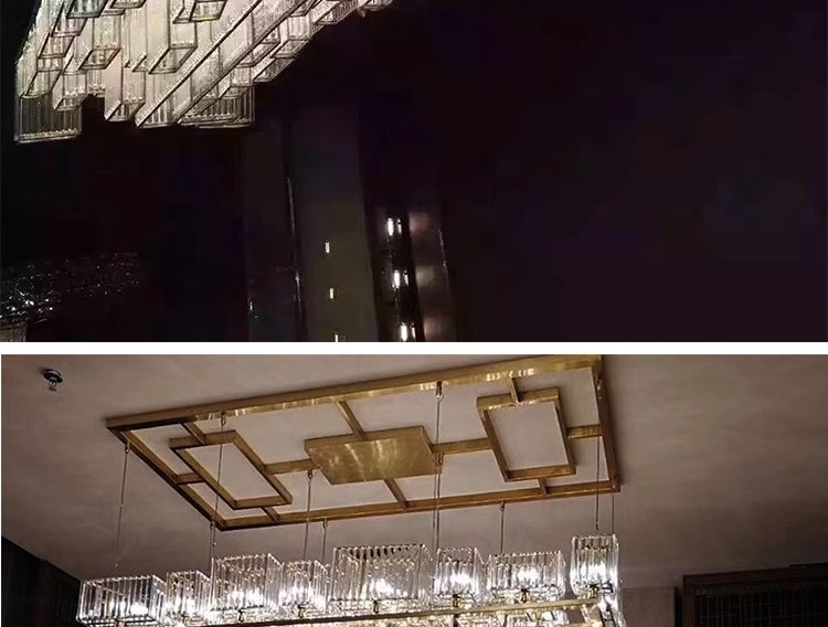 Modern Luxury Large Round Chandelier Restaurant Living Room Hotel Lobby Crystal Custom Engineering Chandelier (5)
