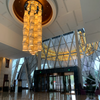 Vintage Handmade Rice Paper Lamp Ceiling Chandelier for Hotel Mall Decoration Big Pendant Lamps
