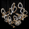 Custom Hotel Lobby Chandelier for Beauty Salon Front Desk Decoration Bar Sand Table Pendant Project Lighting Sales Lighting