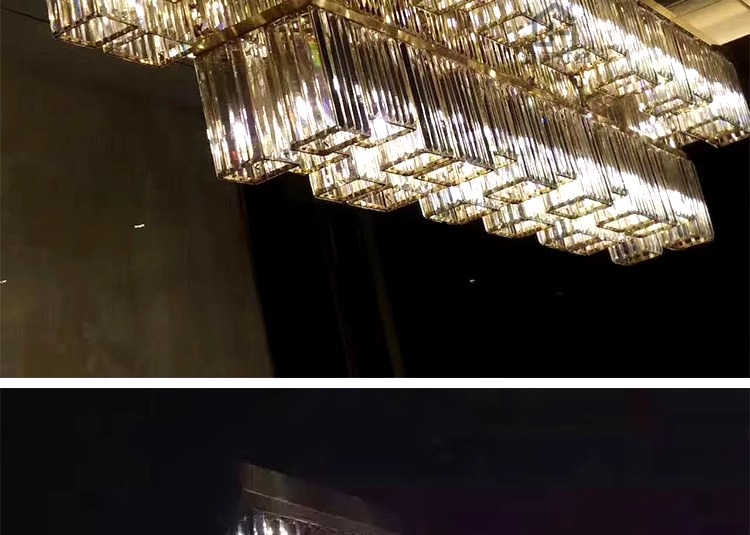 Modern Luxury Large Round Chandelier Restaurant Living Room Hotel Lobby Crystal Custom Engineering Chandelier (3)