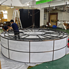 Customized Stainless Steel Fabric Art Chandelier Modern Luxury Branch Style PendantLights Hotels Villa