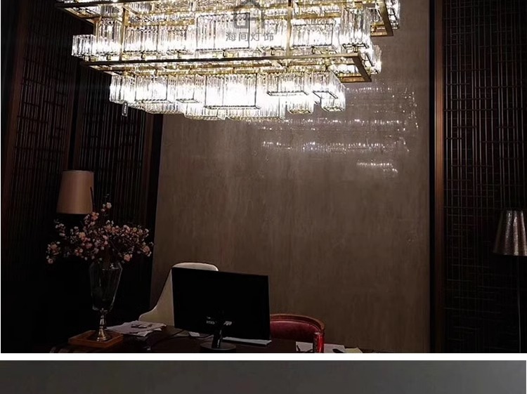 Modern Luxury Large Round Chandelier Restaurant Living Room Hotel Lobby Crystal Custom Engineering Chandelier (6)