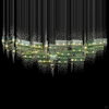 Custom Luxury Large Modern Hanging Light for Villa Hotel Lobby Crystal Glass Chandeliers Pendant Lights