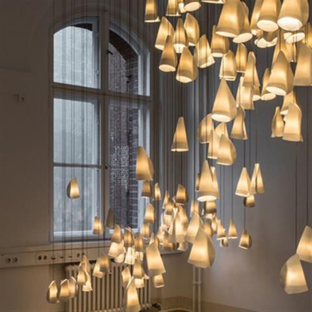Hotel Lobby Large Custom Banquet Hall Villa Project Luxury Crystal Chandeliers Pendant Lighting