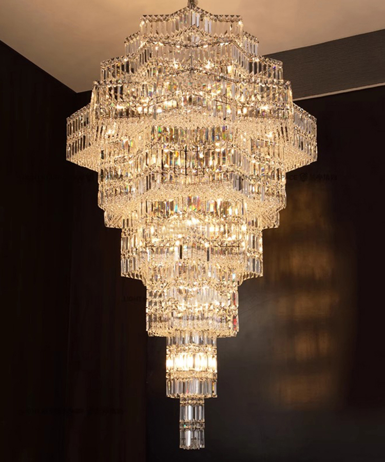 Luxury Egyptian Crystal Chandelier Staircase Light Living Room and Villa Crystal Chandelier&pendant Lighting (2)