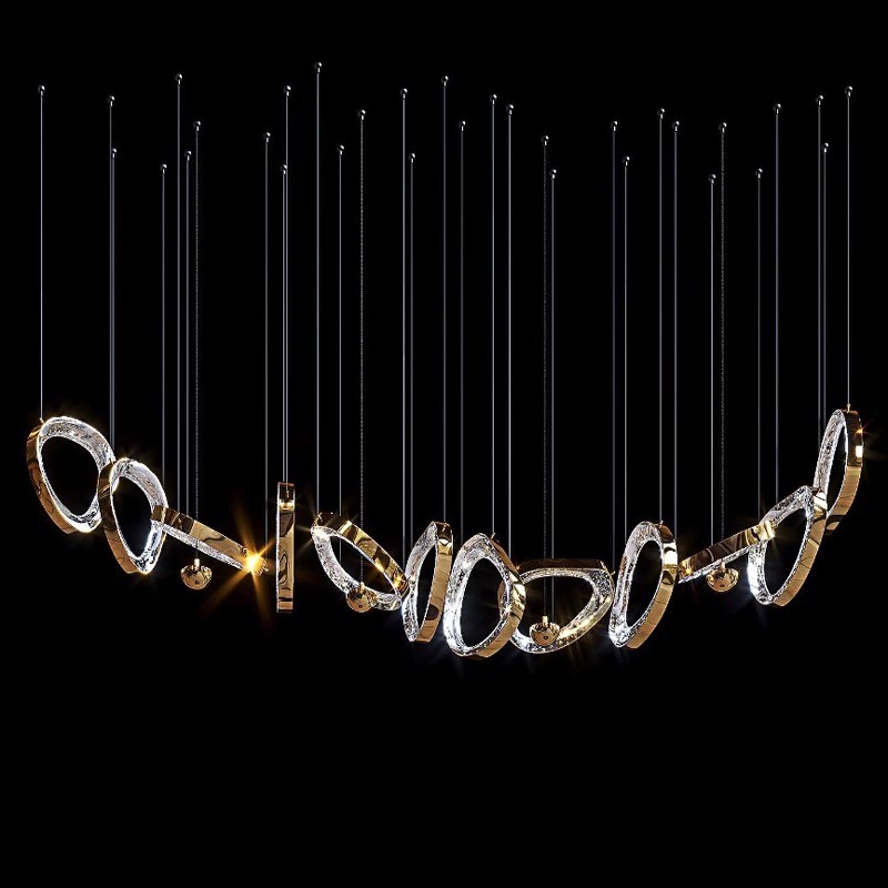 Custom Hotel Lobby Chandelier for Beauty Salon Front Desk Decoration Bar Sand Table Pendant Project Lighting Sales Lighting